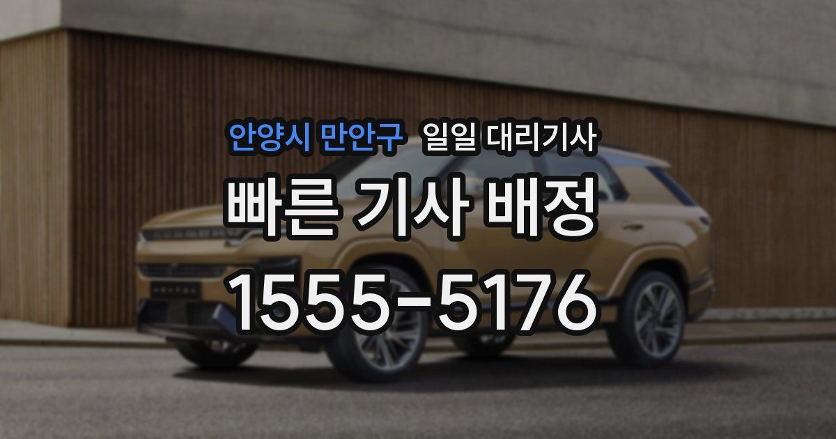 안양시 만안구 일일 대리기사
