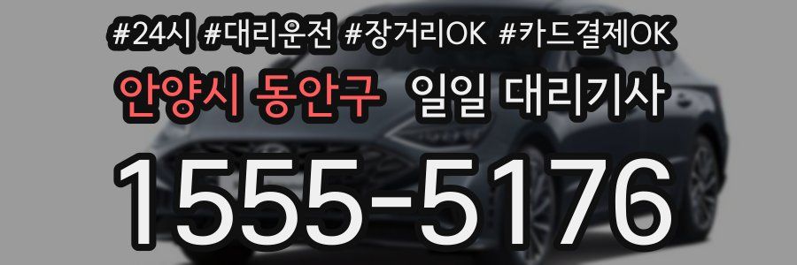 안양시 동안구 일일 대리기사