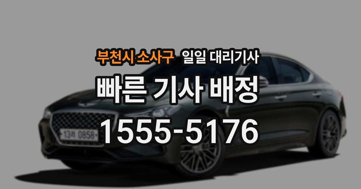 부천시 소사구 일일 대리기사