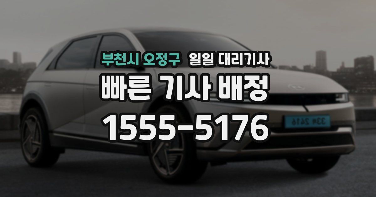 부천시 오정구 일일 대리기사