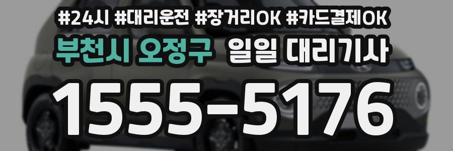부천시 오정구 일일 대리기사