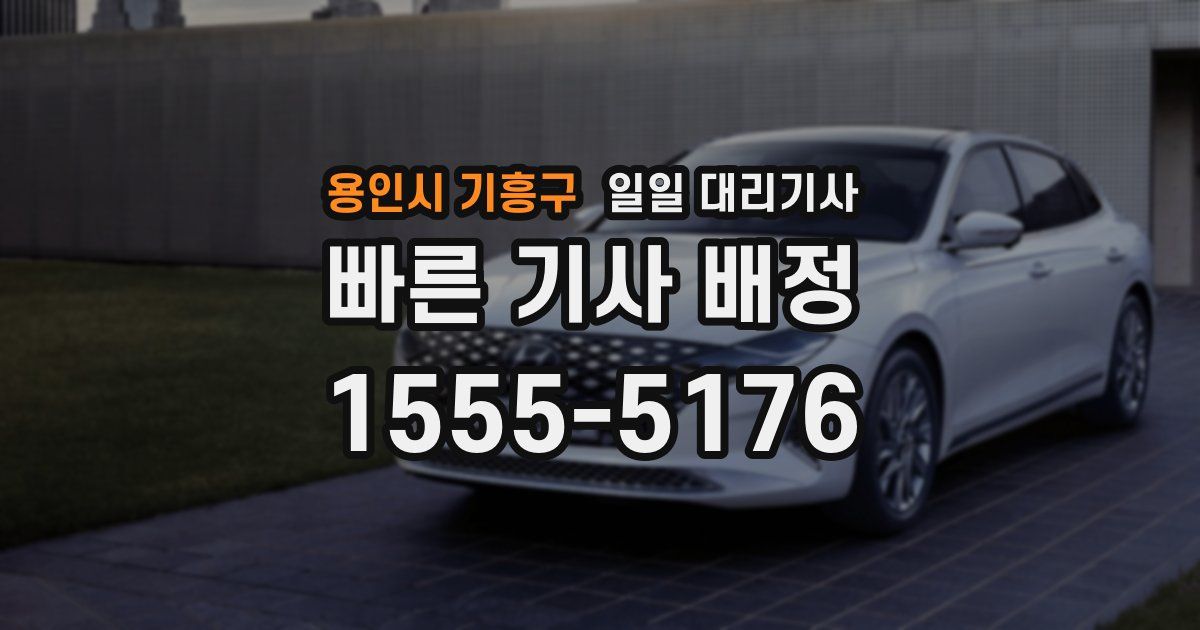 용인시 기흥구 일일 대리기사