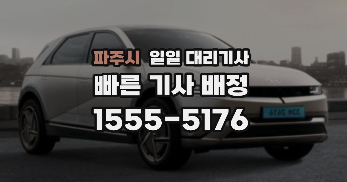 파주시 일일 대리기사