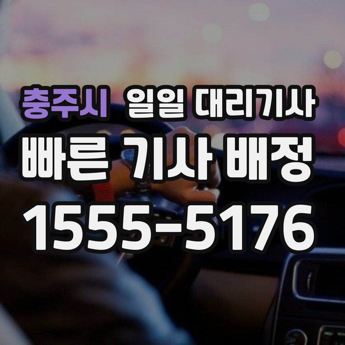 충주시 일일 대리기사