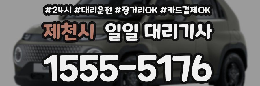 제천시 일일 대리기사