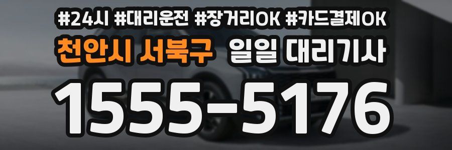 천안시 서북구 일일 대리기사