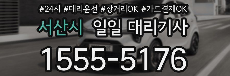 서산시 일일 대리기사