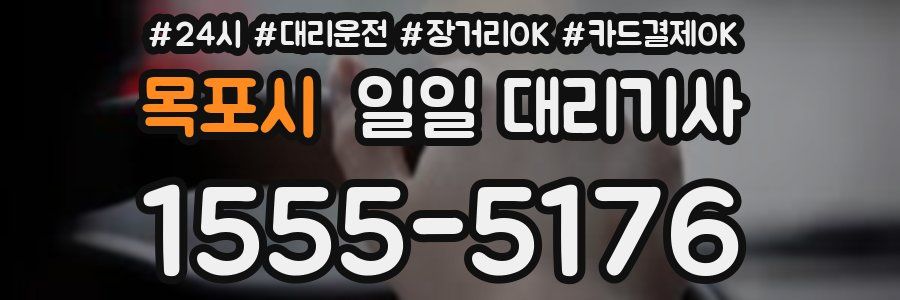 목포시 일일 대리기사