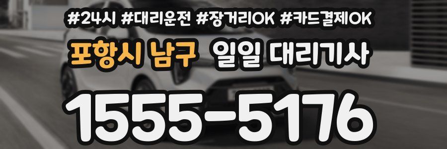 포항시 남구 일일 대리기사