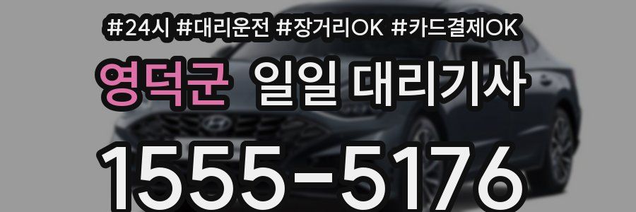 영덕군 일일 대리기사