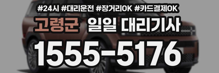 고령군 일일 대리기사