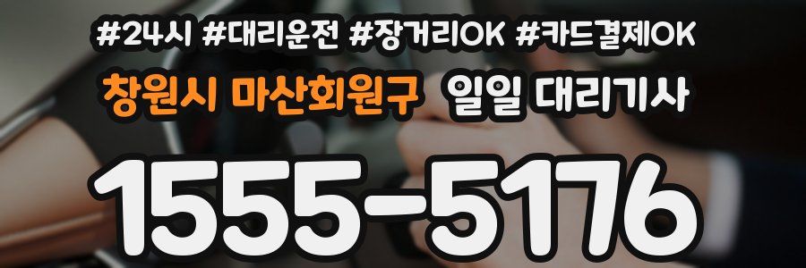 창원시 마산회원구 일일 대리기사