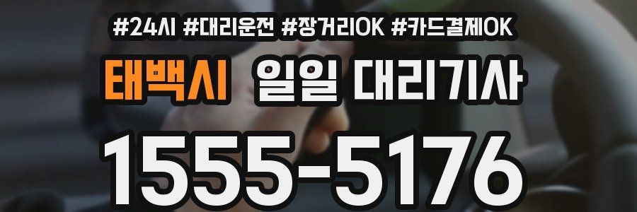 태백시 일일 대리기사
