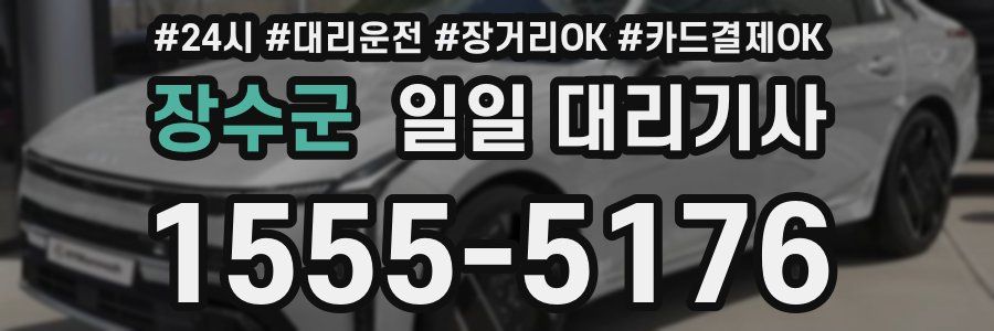 장수군 일일 대리기사