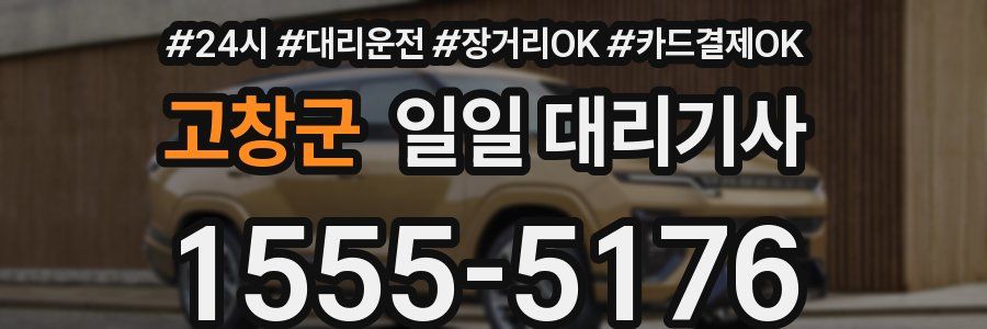 고창군 일일 대리기사