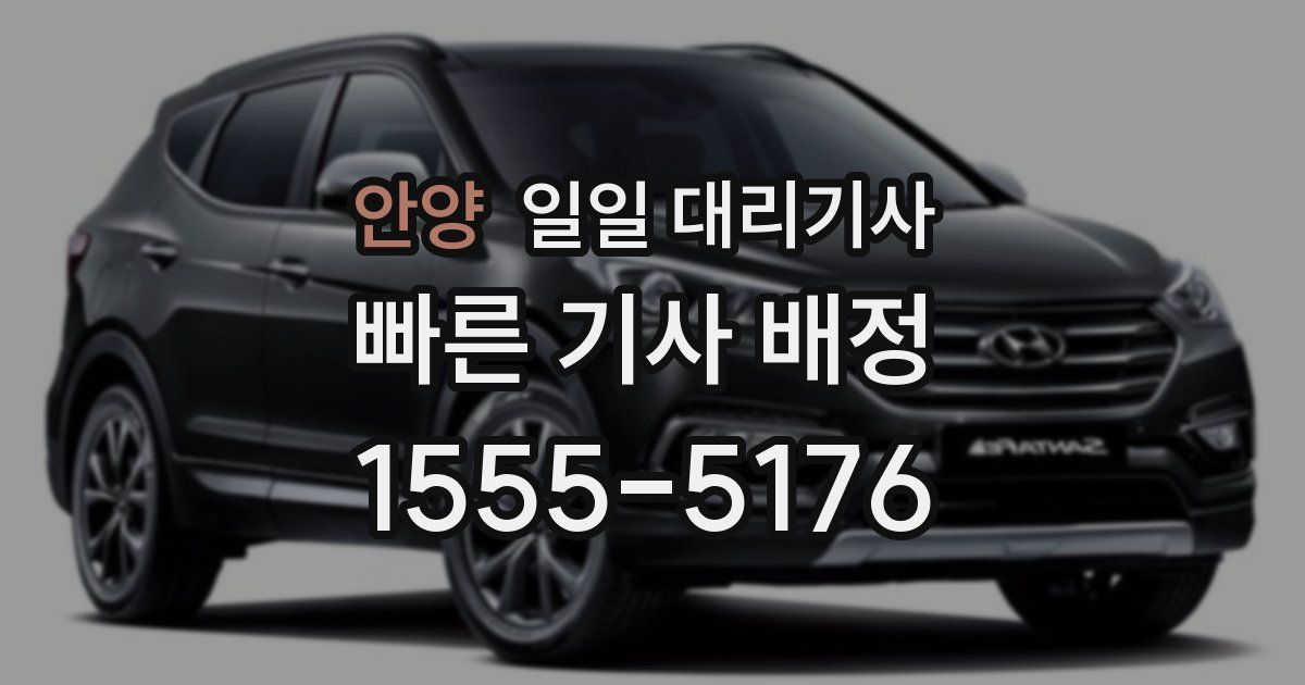 안양 일일 대리기사