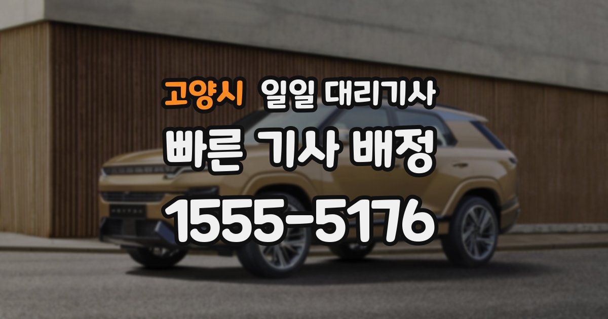 고양시 일일 대리기사