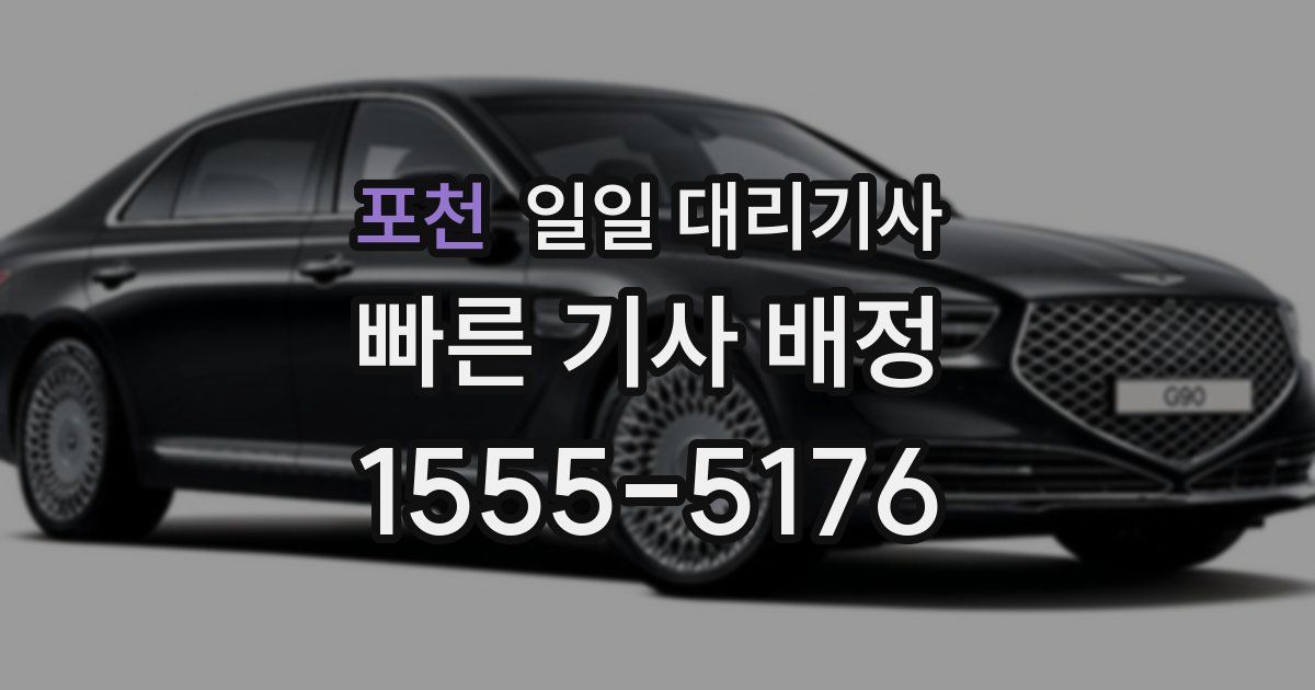 포천 일일 대리기사