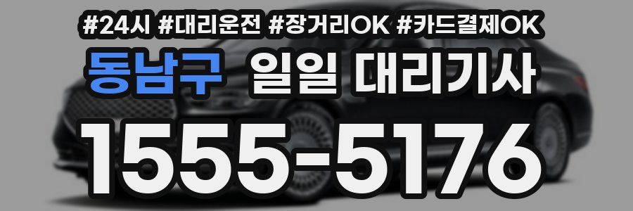 동남구 일일 대리기사