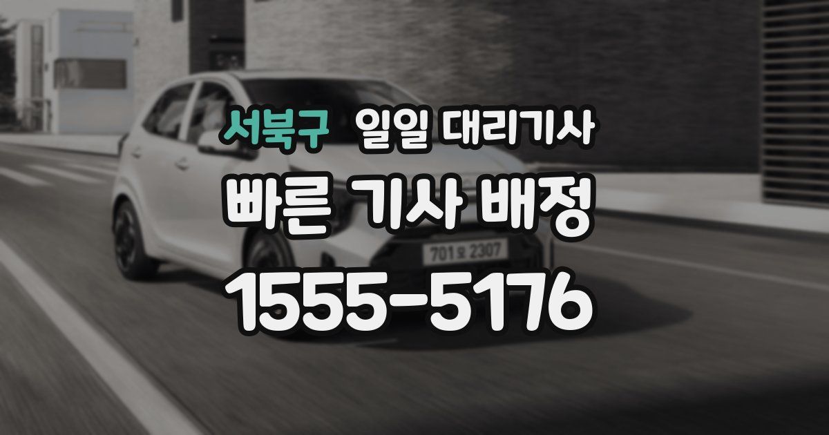 서북구 일일 대리기사