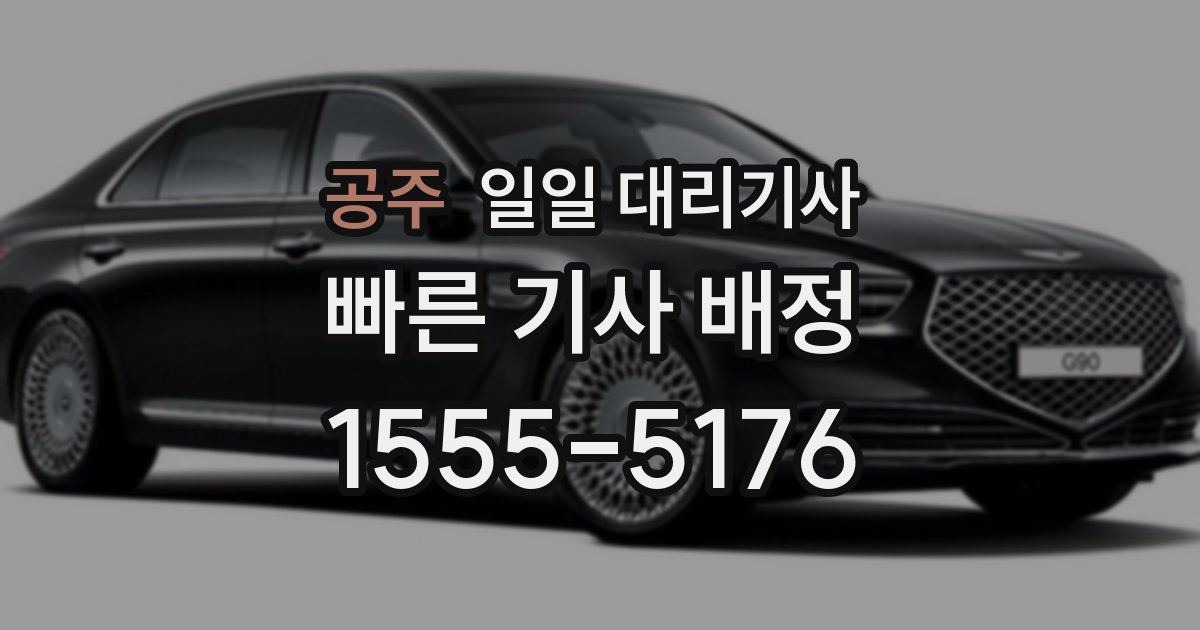 공주 일일 대리기사