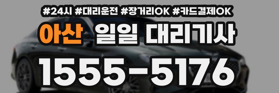 아산 일일 대리기사