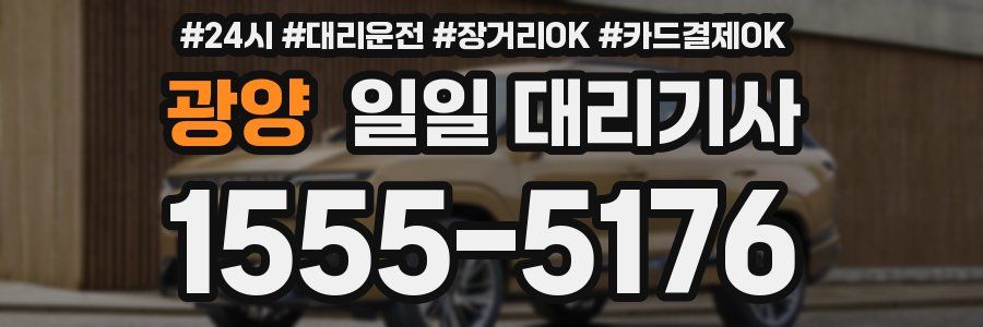 광양 일일 대리기사