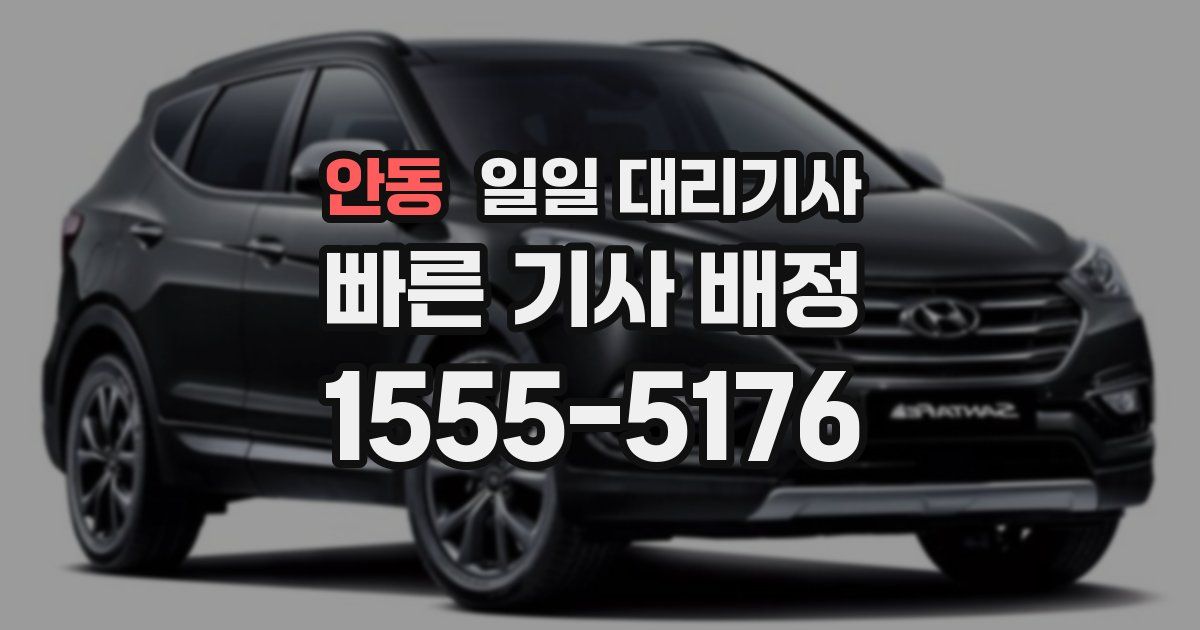 안동 일일 대리기사
