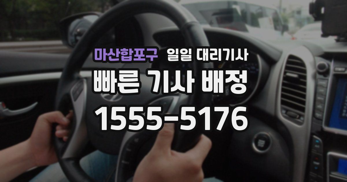 마산합포구 일일 대리기사