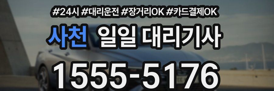사천 일일 대리기사