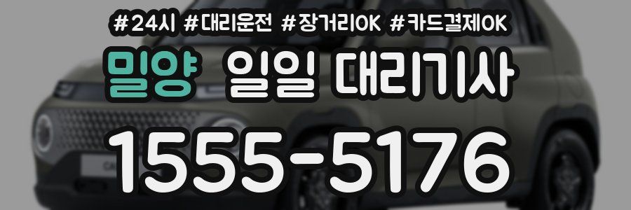 밀양 일일 대리기사