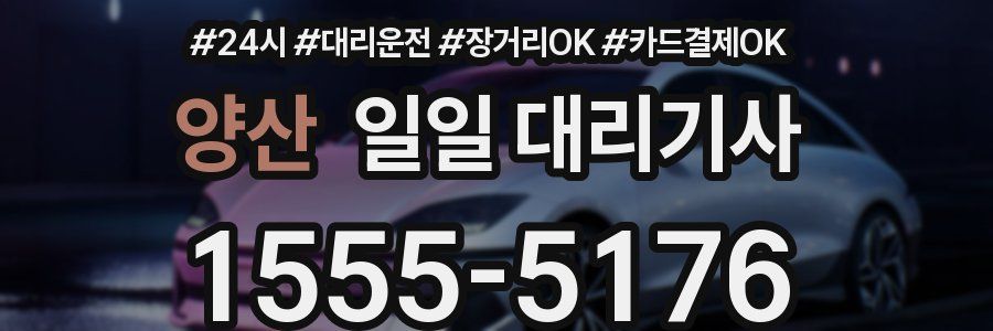 양산 일일 대리기사