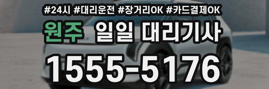 원주 일일 대리기사