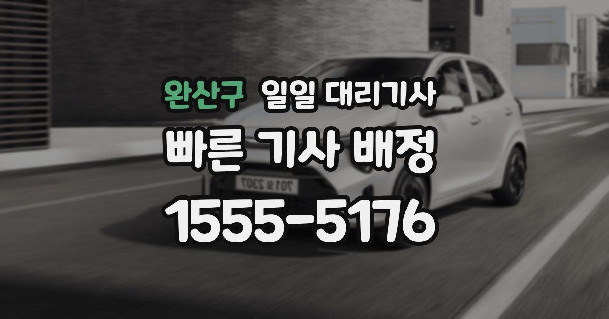 완산구 일일 대리기사