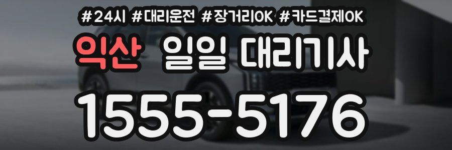 익산 일일 대리기사