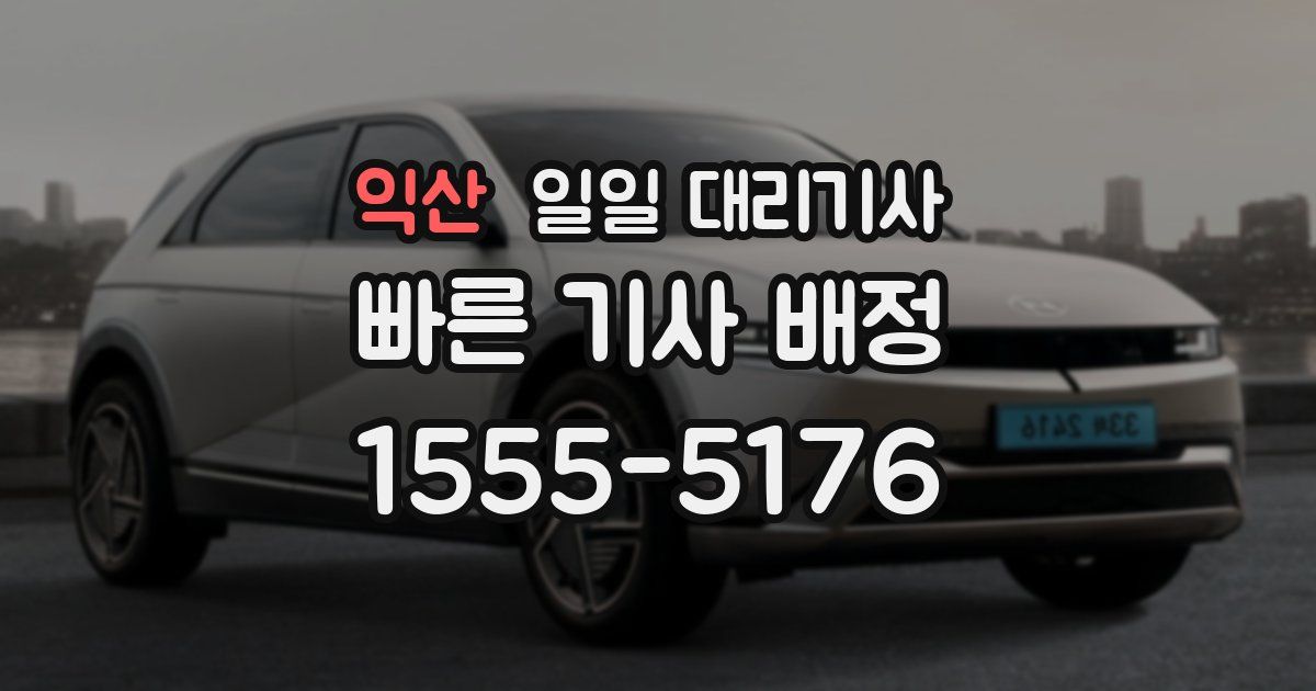 익산 일일 대리기사
