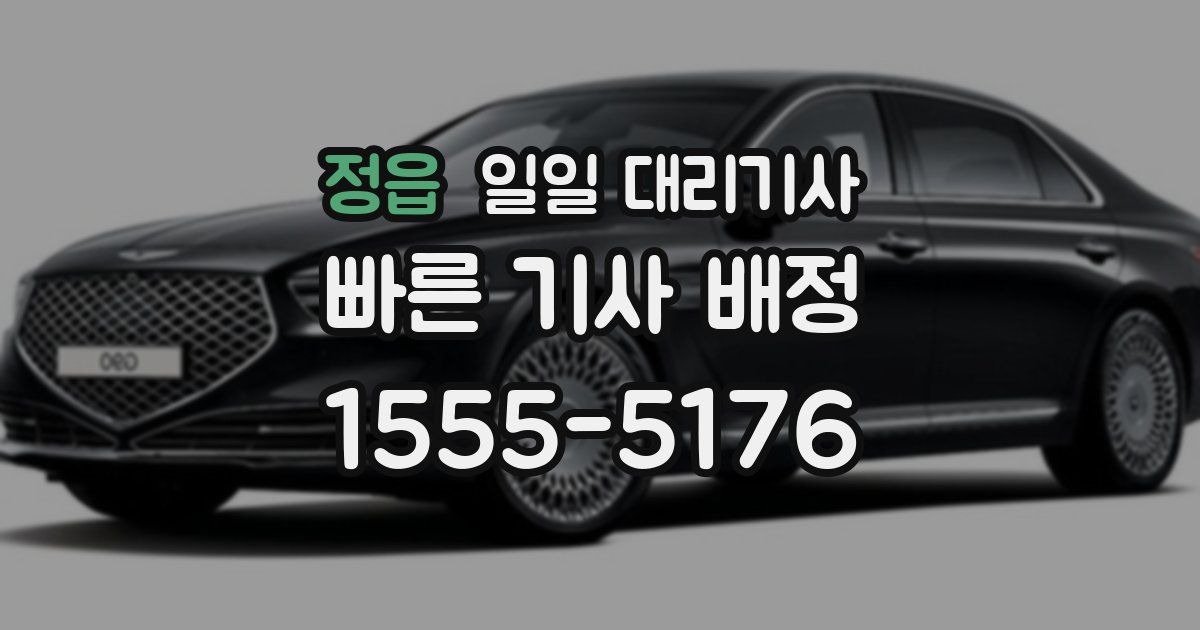 정읍 일일 대리기사