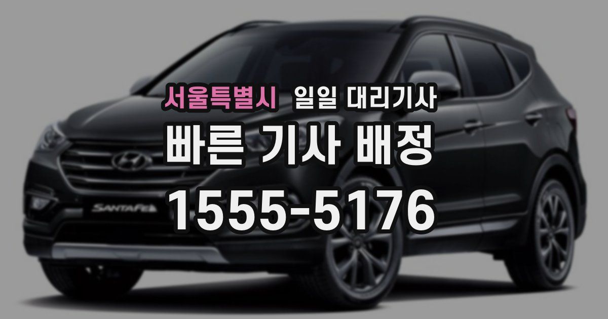 서울특별시 일일 대리기사