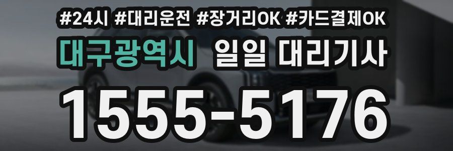 대구광역시 일일 대리기사