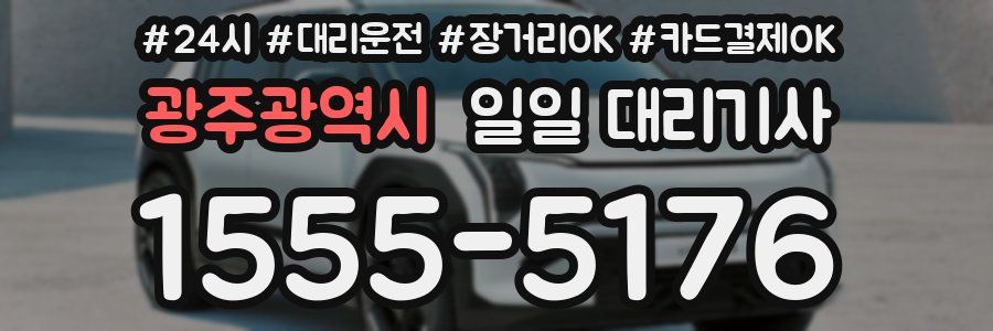 광주광역시 일일 대리기사