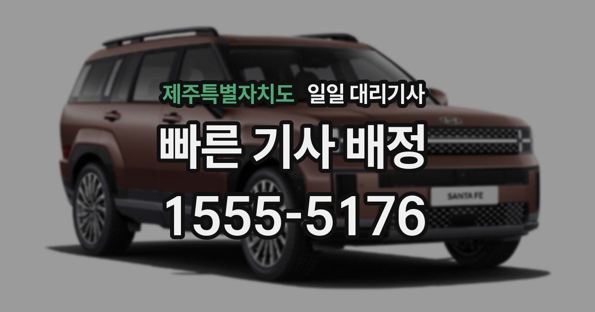 제주특별자치도 일일 대리기사