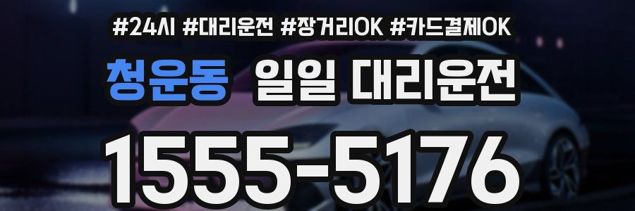 청운동 일일 대리운전