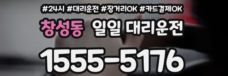 창성동 일일 대리운전