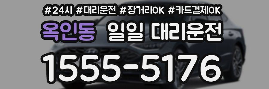 옥인동 일일 대리운전