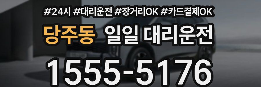 당주동 일일 대리운전
