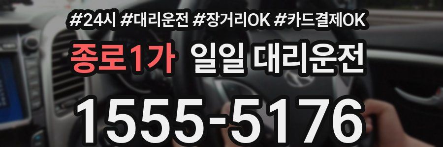 종로1가 일일 대리운전