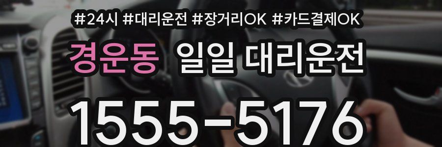 경운동 일일 대리운전