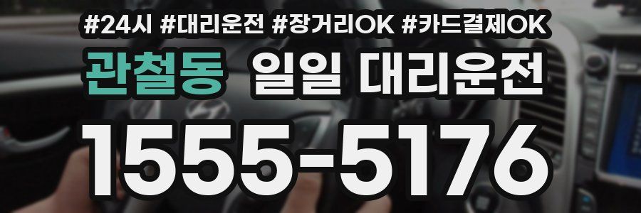 관철동 일일 대리운전