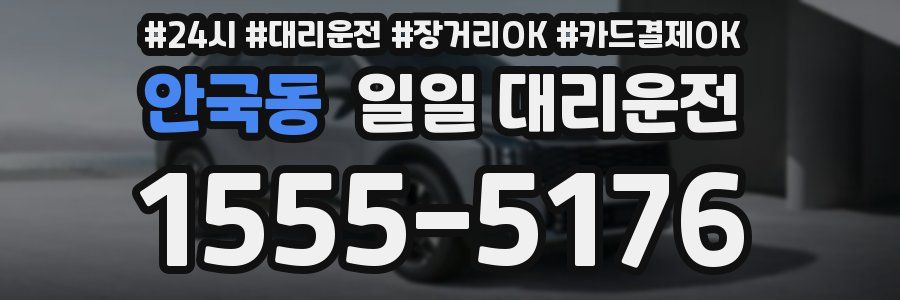 안국동 일일 대리운전