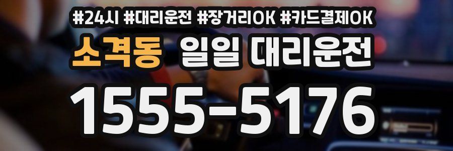 소격동 일일 대리운전